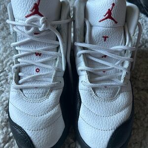 Jordan Kids Red, White, and Black Sneakers